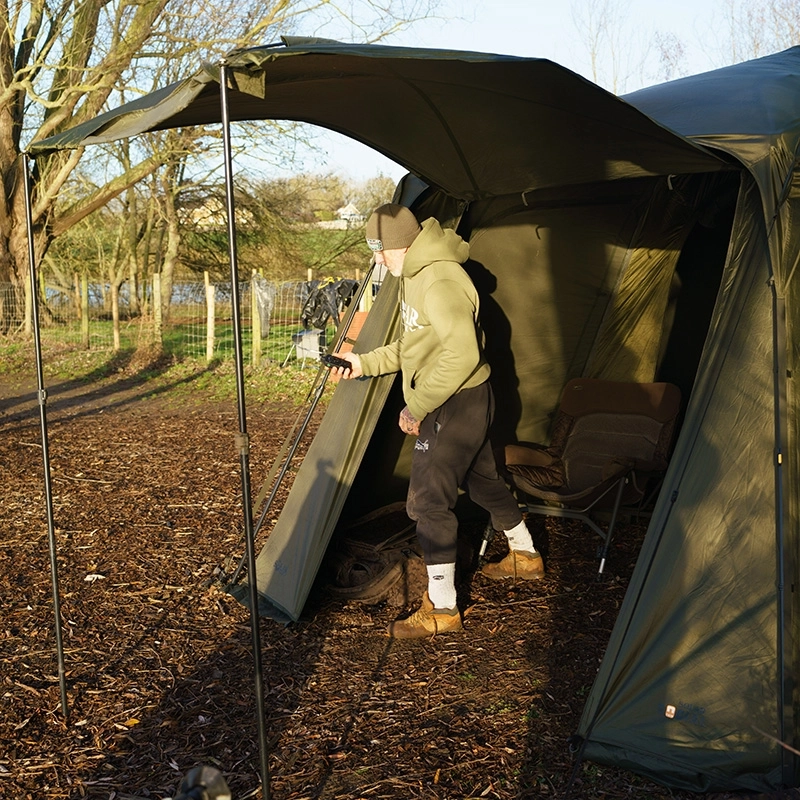 Solar Tackle Quick Up Social Twin Shelter